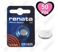 Renata Swiss Made Lithium CR1025 Cell Coin Button Battery 3V Watch On Sale x 50