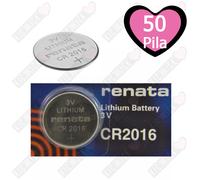 50x BATTERIE CR2016 A BOTTONE 3V 2016 PILA OROLOGIO PILA CALCOLATRICE OTTICA
