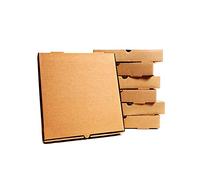 50.x scatole per pizza in tinta unita marrone scatola postale stile da asporto box.-.17,8.cm.-.marrone