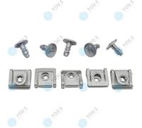 50 X You.S Originale Protezione Pavimento Vite + Dado di Serraggio per Audi