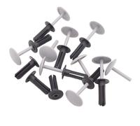 50 X You.S Originale Universale Carenatura Abitacolo Spreizclip Clip - Hellgrau