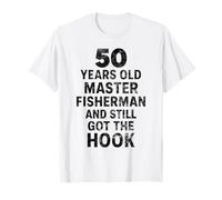 50 Year Old Fisherman Shirt - Funny Vintage Fishing Gift Maglietta