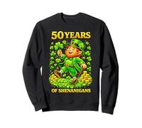 50 Years of Shenanigans St Patrick’s Day Leprechaun Birthday Felpa