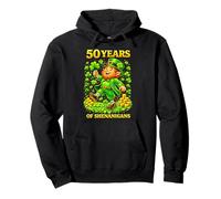 50 Years of Shenanigans St Patrick’s Day Leprechaun Birthday Felpa con Cappuccio