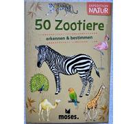 50 Zoo Degli Animali Expedition Natura Moses Apprendimento Domande Quiz Carte