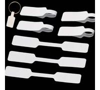 500-100 pezzi/set Etichette prezzo gioielli, adesivi quadrati per l'identificazione del prezzo, etichette rettangolari autoadesive vuote per anelli, collane, orecchini, adatte per Pasqua, Ognissanti, 