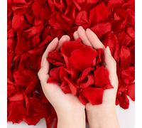 500/1000/2000/3000/5000 pezzi Petali di rosa rossa artificiali, fiori fatti a mano romantici, adatti per decorazioni di matrimoni, feste, casa, compleanni, tavoli, camere da letto, bagni, San Valentin
