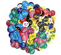 500/1000 pezzi 1-500/1000 etichette con numeri, incise, organizer for la codifica degli armadietti Per Ristoranti(1-1000 Mixed Color)