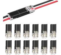 500/1000 Pezzi Elementi Fissaggio Rapidi, Connettore A Doppio Filo Con Fibbia Bloccaggio, Connettore Per Filo Senza Saldatura - Nessun Taglio Per Spelatura Filo, Strisce Luminose DIY(500PCS)