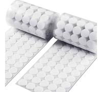 500/1000 pz impermeabile fai da te nastro di fissaggio mobile, 20 mm forte autoadesivo gancio e loop, cuscinetti biadesivi per casa, scuola, ufficio (500 pezzi)