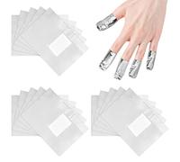 500/1000 Stucco Nail Polish Remover Wraps, foglio di alluminio per rimuovere le unghie, con batuffolo di cotone senza pelucchi, per una facile rimozione dello smalto professionale e domestico (1000