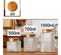 500-1000ml Vetro Barattoli Cibo Contenitori da Stoccaggio di Con Ermetico D New