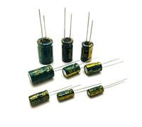 500~1000PCS High Frequency Low Aluminium Capacitor 10V 16V 25V 35V 50V 1UF 2.2UF 10UF 22UF 470UF AUOQKQUT(25V220UF 8X12 500PCS)