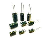 500~1000PCS High Frequency Low Aluminium Capacitor 10V 16V 25V 35V 50V 1UF 2.2UF 10UF 22UF 470UF NWPNLXEA(25V470UF 8X12 500PCS)