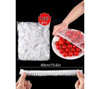 500/200/100/50/10 pezzi Pellicola trasparente in plastica monouso, design elastico e auto-sigillante, adatta per coprire ciotole e piatti per mantenere gli alimenti freschi, uso domestico 10 pezzi,200