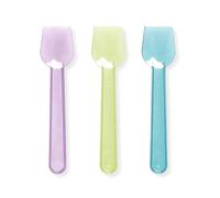 Virsus 500 Palette Gelato Colorate, lunghezza 10 cm, Biodegradabile e compostabile, cucchiaini per dessert, dolci, gelato, Gelateria, colori misti Giallo, Lilla e Celeste