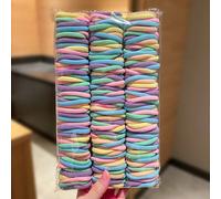 500/400/300/200/100 pezzi Assortimento di elastici per capelli semplici e colorati, fasce per capelli ad alta elasticità, stile casual versatile, accessori per capelli da donna, adatti per code di cav
