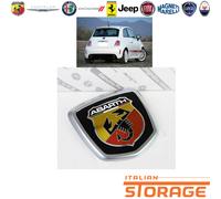 500 ABARTH STEMMA LOGO DITTA POSTERIORE SATINATO NUOVO ORIGINALE 735496478