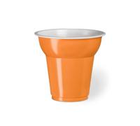500 BICCHIERI Caffe da 70 cc in plastica colore ARANCIO - made in italy 1EMQ