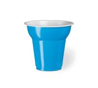 500 BICCHIERI Caffe da 70 cc in plastica colore AZZURRO - made in italy 1EMH