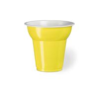 500 BICCHIERI Caffe da 70 cc in plastica colore GIALLO - made in italy 1EMK