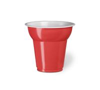 500 BICCHIERI Caffe da 70 cc in plastica colore ROSSO - made in italy 1EM8