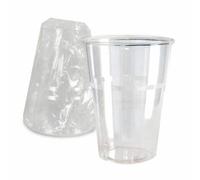 500 BICCHIERI IMBUSTATI SINGOLARMENTE TRASPARENTE PLASTICA ACQUA CC.250 HOTEL