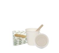 500 BICCHIERINI CAFFE CARTA 75 ml BIANCHI DA ASPORTO + 500 PALETTE + COPERCHI