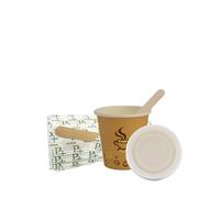 500 BICCHIERINI CAFFE CARTA 75 ml CHICCO + 500 PALETTINE + 500 COPERCHI ASPORTO