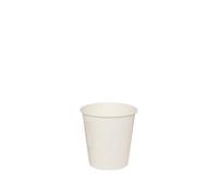 VIRSUS 500 Bicchieri in Carta per Caffe capacità 90ml di Colore Bianco (3 oz) biodegradabili in cartoncino per bevande calde e fredde
