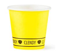 500 Bicchierini da Caffe di Carta Biodegradabili Biocompostabili colore Giallo 75ml 10 conf gialli bicchieri compostabili Materiali 100% Biodegradabili Contenuto sempre caldo