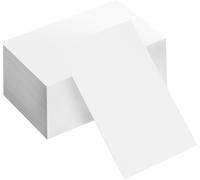500 biglietti da visita vuoti - di carta, da gioco, carte da gioco, carte di apprendimento, memoria, da visita per l'apprendimento della memoria, biglietti per appunti 74 x 52 mm