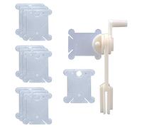 500 Bobine di Filo da Ricamo in Plastica con Avvolgitore per Filo Interdent4064