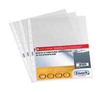 500 BUSTE A FORATURA UNIVERSALE BUCCIA D'ARANCIA FAVORIT STANDARD 22x30 CM