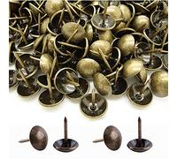 500 Chiodi da Tappezzeria, BetterJonny Puntine per Tappezzeria in Bronzo Chiodi Tappezzeria Puntine Decorativo Bullette Borchie Decorative per Mobili Divani Poltrone Letti Sedie Vintage, 17 x 11mm