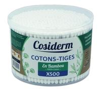 500 cotton fioc in bambù, 100% ecologici e biodegradabili, cotton fioc Q Tips | Auricolari in bambù compostabili | Imballaggio in plastica riciclata