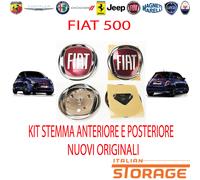 500 DA 2015 KIT LOGO FREGIO STEMMA ANTERIORE E POSTERIORE NUOVO ORIGIN 51944206
