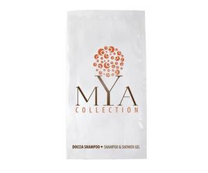 500 DOCCIA SHAMPOO MYA COLLECTION BUSTINA MONOUSO 10 ML LINEA CORTESIA HOTEL BEB
