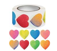 500 etichette a forma di cuore | Valentine Heart Stickers | Etichette adesive | For Birthday Valentine's Day Home Wedding Celebration Classroom Party Workplace