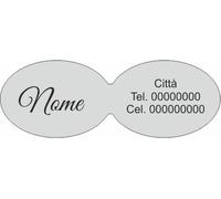 500 ETICHETTE ADESIVE ARGENTO PERSONALIZZATE CHIUDI BUSTA PACCO BOLLINI ARGENTATE SIGILLI BOMBONIERE FATTO A MANO REGALO SAGOMATI GEMELLARI