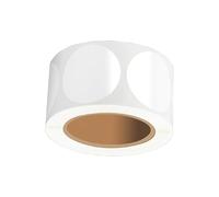 500 etichette adesive con sigillo in PVC trasparente etichette adesive con sigillo rotondo per buste carte scatola postale sacchetto caramelle etichette postali da imballaggio