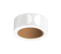 500 etichette adesive con sigillo in PVC trasparente etichette adesive con sigillo rotondo per buste carte scatola postale etichette da imballaggio sacchetto caramelle
