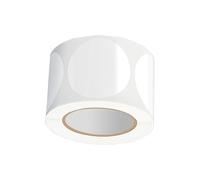 500 etichette adesive con sigillo in PVC trasparente etichette adesive con sigillo rotondo per buste carte scatola postale sacchetto caramelle etichette postali da imballaggio