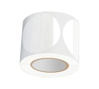 500 etichette adesive con sigillo in PVC trasparente etichette per imballaggio sigillo rotondo per buste carte scatola postale sacchetto caramelle avvolgimento in PVC