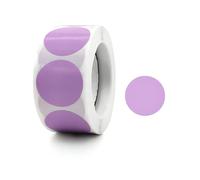 500 etichette adesive rotonde da 2,5 cm, per scrivere in ufficio, studenti e altri scenari, colore: viola