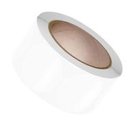 500 etichette adesive trasparenti rotonde in PVC per sigillare buste di carta per imballaggi di scatole postali trasparenti rotonde