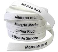 500 Etichette personalizzate da CUCIRE con il nome per vestiti, grembiuli.. Ideale per appendere i cappotti dei bambini a scuola, asilo nido, case di riposo.