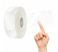500 etichette protettive, adesivi trasparenti impermeabili per proteggere i codici a barre delle buste postali, adesivi numerici Mega Bundle con linea di perforazione (5cm x 10cm)
