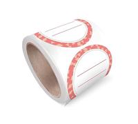 500 etichette rotonde in rotolo, adesivi personalizzati per feste aziendali, bomboniere, baby shower, facili da usare, autoadesive, staccabili saldamente attaccate e pulite, ampiamente utilizzate per