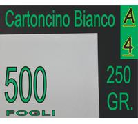 500 FF A4 250 GR CARTA CARTONCINO BIGLIETTI VISITA - DVD X LASER -INKJET